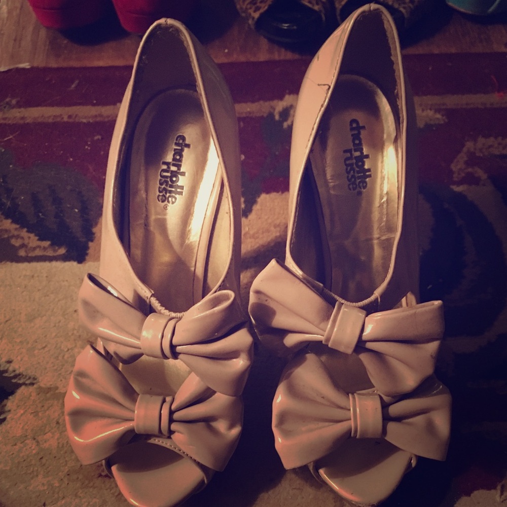 Peep toe heels
